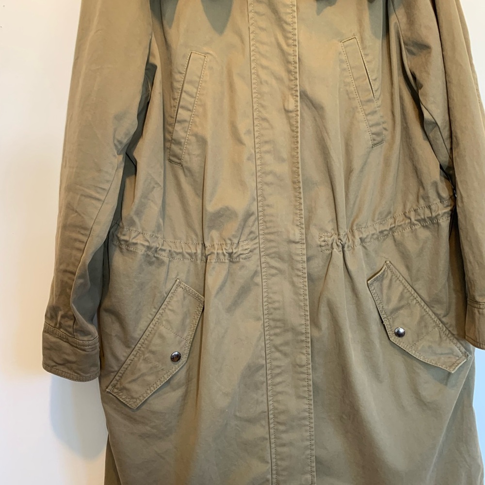 Banana Republic Oversized Military Parka Barn Jacket Women Large - Picture 6 of 12